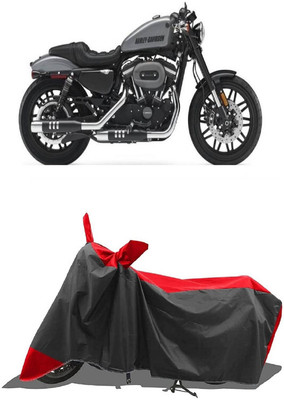 SUGASHRI Waterproof Two Wheeler Cover for Harley Davidson(Roadster, Red, Black)