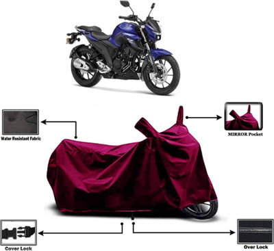 SK AUTO Two Wheeler Cover for Yamaha(FZ-25, Maroon)