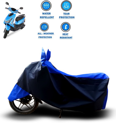 PAGORA Two Wheeler Cover for Ampere(E Lite, Blue)
