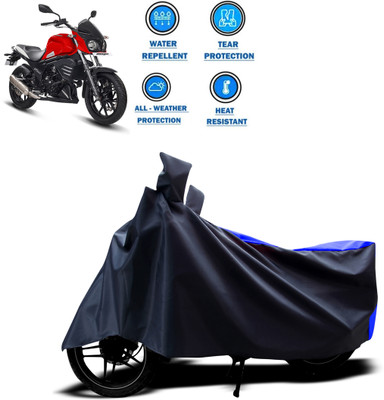 CODOKI Two Wheeler Cover for Mahindra(Mojo UT 300, Blue)