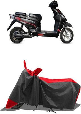 SUGASHRI Waterproof Two Wheeler Cover for Hero(Electric, Red, Black)