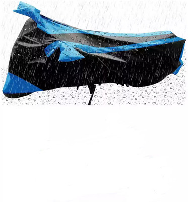 malti Waterproof Two Wheeler Cover for Bajaj(Pulsar 220 DTS-i, Black, Blue)