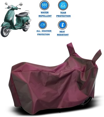 PAGORA Waterproof Two Wheeler Cover for Piaggio(Vespa VXL 150, Maroon)