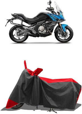 SUGASHRI Waterproof Two Wheeler Cover for CFMoto(650MT, Red, Black)