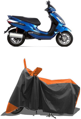 SUGASHRI Waterproof Two Wheeler Cover for Bajaj(Blade 125, Orange, Black)