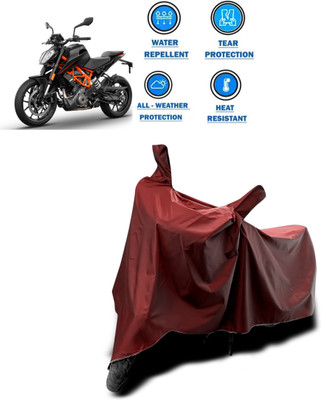 CODOKI Waterproof Two Wheeler Cover for KTM(390 Duke, Maroon)