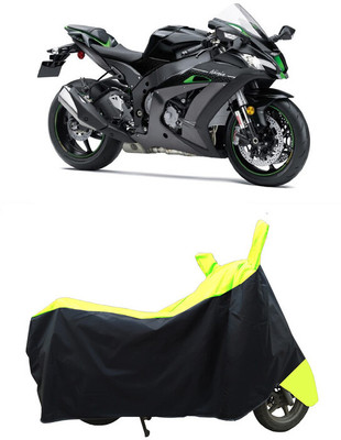 Coxtor Waterproof Two Wheeler Cover for Kawasaki(Ninja ZX-10R SE BS6, Yellow)