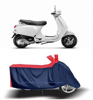 DSAMI Two Wheeler Cover for Vespa(Vespa LX 125, Blue)