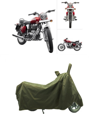 Coxtor Waterproof Two Wheeler Cover for Royal Enfield(Twin spark, Gold)