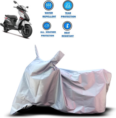CODOKI Two Wheeler Cover for Suzuki(Let's, Silver)