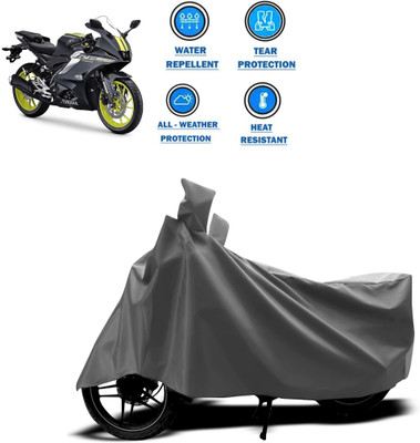 GOSHIV-car and bike accessories Two Wheeler Cover for Yamaha(Grey)