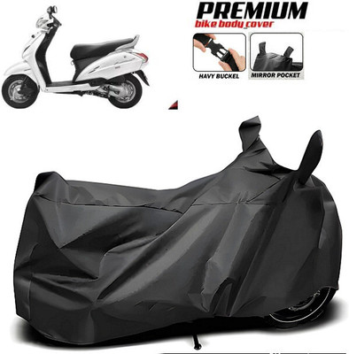 SK AUTO Waterproof Two Wheeler Cover for Universal For Bike(Activa 125, Black)