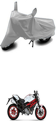 SK AUTO Two Wheeler Cover for Ducati(Monster 796 S2R, Silver)