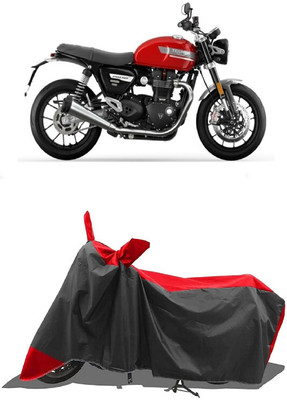 SUGASHRI Waterproof Two Wheeler Cover for Triumph(Speed Twin, Red, Black)