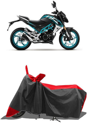 SUGASHRI Waterproof Two Wheeler Cover for CFMoto(150NK BS6, Red, Black)