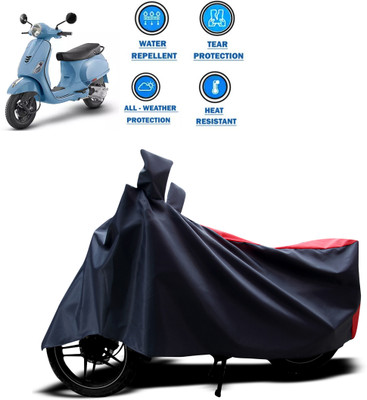CODOKI Two Wheeler Cover for Piaggio(Vespa LX 125, Red)