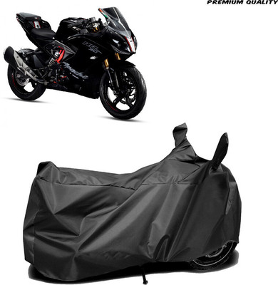 SK AUTO Waterproof Two Wheeler Cover for TVS(Apache RR 310, Black)