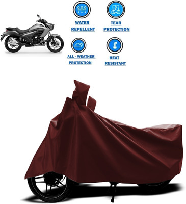CODOKI Waterproof Two Wheeler Cover for Suzuki(intruder 150, Maroon)