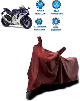 CODOKI Waterproof Two Wheeler Cover for Yamaha(YZF R1, Maroon)
