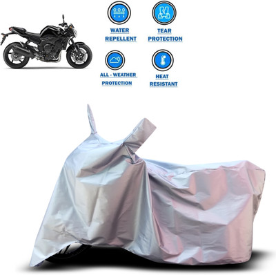PAGORA Two Wheeler Cover for Yamaha(FZ-S FI, Silver)