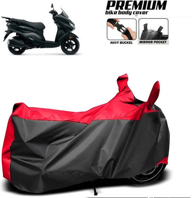 SK AUTO Waterproof Two Wheeler Cover for Suzuki(Red)
