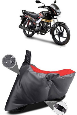 SK AUTO Waterproof Two Wheeler Cover for Mahindra(Black, Red)