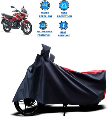 PAGORA Two Wheeler Cover for Bajaj(Discover 150 f, Red)