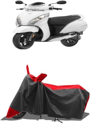 SUGASHRI Waterproof Two Wheeler Cover for TVS(Jupiter 125, Red, Black)