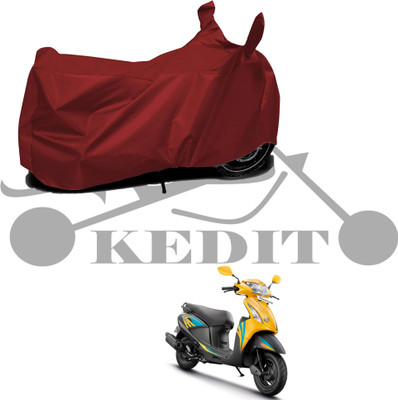 SK AUTO Two Wheeler Cover for Hero(MotoCorp Pleasure Plus, Maroon)