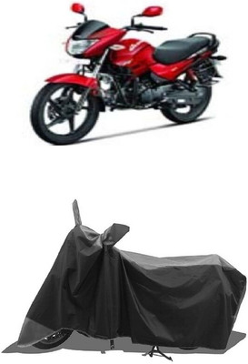 SUGASHRI Waterproof Two Wheeler Cover for Hero(Glamour Programmed FI, Grey, Black)