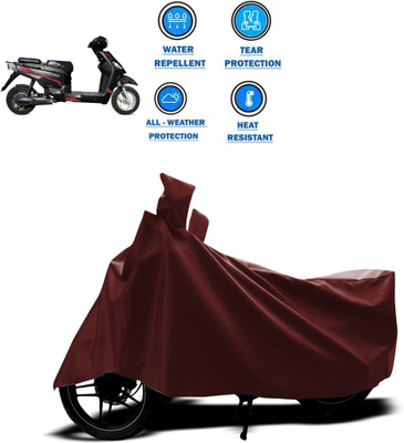 PAGORA Waterproof Two Wheeler Cover for Hero(Electric NYX, Maroon)