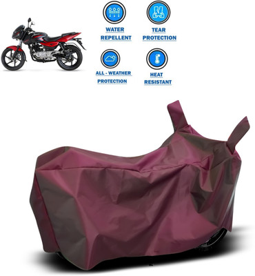 CODOKI Waterproof Two Wheeler Cover for Bajaj(Pulsar 180 DTS-i, Maroon)