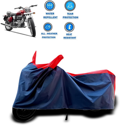 CODOKI Two Wheeler Cover for Royal Enfield(Electra, Red)