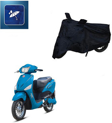 SK AUTO Two Wheeler Cover for Hero(Electric, Black)