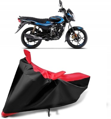 smwzxyu Waterproof Two Wheeler Cover for Bajaj(Black, Red)