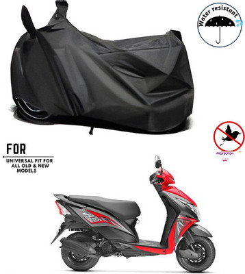 SK AUTO Waterproof Two Wheeler Cover for Honda(Dio, Black)