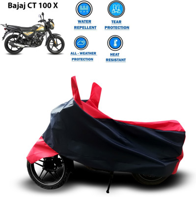 PAGORA Two Wheeler Cover for Bajaj(Red)