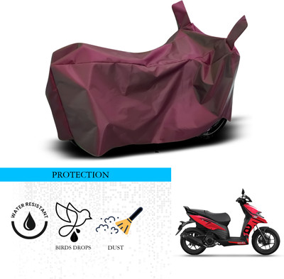 ANTHUB Waterproof Two Wheeler Cover for Aprilia(SR 160, Maroon)