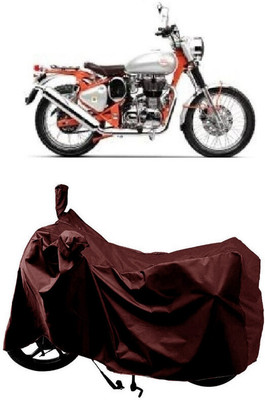 SUGASHRI Waterproof Two Wheeler Cover for Royal Enfield(Bullet Trials 350, Maroon)