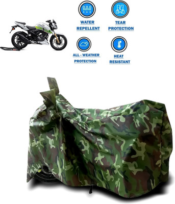 CODOKI Two Wheeler Cover for TVS(Apache RTR 200 Fi E100, Green)