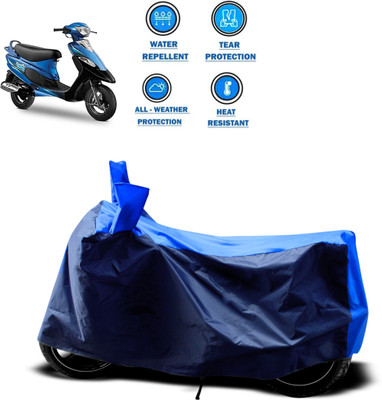 CODOKI Two Wheeler Cover for TVS(Scooty Pep+, Blue)