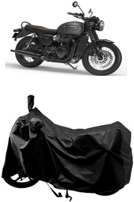 SUGASHRI Waterproof Two Wheeler Cover for Triumph(Bonneville T120 Black BS6, Black)