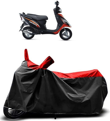 SK AUTO Two Wheeler Cover for TVS(Scooty Streak, Red, Black)