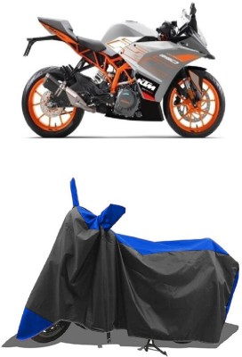 SUGASHRI Waterproof Two Wheeler Cover for KTM(RC 390 BS6, Blue, Black)