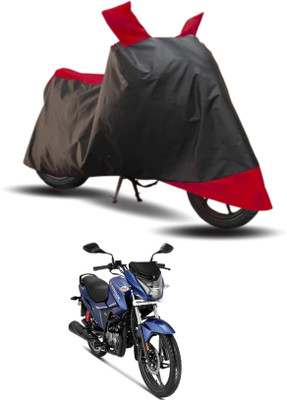 SK AUTO Two Wheeler Cover for Hero(Glamour, Red, Black)
