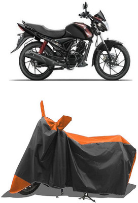 SUGASHRI Waterproof Two Wheeler Cover for Suzuki(Sling Shot Plus, Orange, Black)
