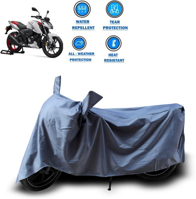 CODOKI Two Wheeler Cover for TVS(Apache RTR 160 4V, Grey)