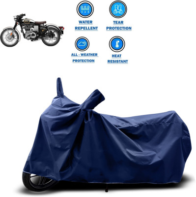 CODOKI Two Wheeler Cover for Royal Enfield(Classic 500, Blue)