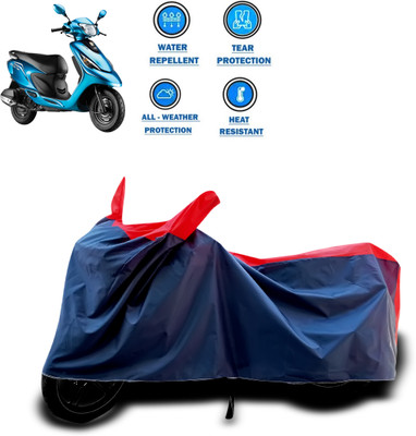PAGORA Two Wheeler Cover for TVS(Scooty Zest 110, Red)