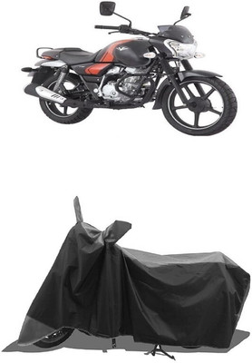 SUGASHRI Waterproof Two Wheeler Cover for Bajaj(V12, Grey, Black)